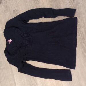 Lilly Pulitzer wool viscose blend navy sweater size medium